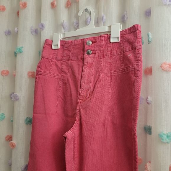#225- We The Free FP Jayde Cord Flare Jeans In Baton Rouge - Picture 10 of 10